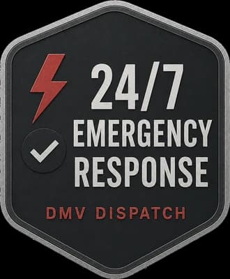 24/7 emergency response with DMV dispatch